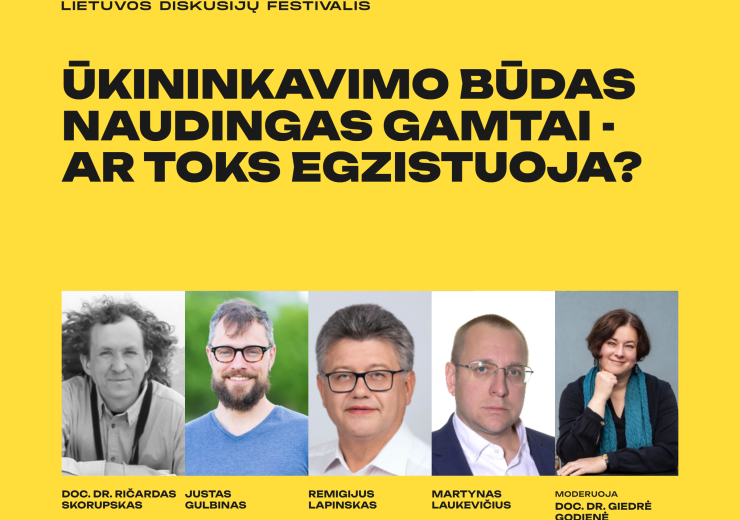 Festivalio „Būtent!“ diskusija: ar egzistuoja aplinkai draugiškas ūkininkavimo būdas?